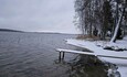 Озеро Струсто, первый снег