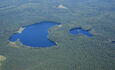 Национальный парк «Нарочанский», Озера Глубля и Глубелька с высоты 1100 метров. Биосферный заказник Голубые озера.  