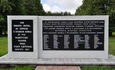 The memorial complex "Shunevka", Плита со списком деревень, сожжённых в Докшицком районе. 