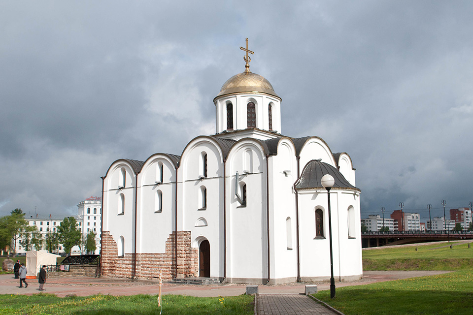 Church of the Annunciation in Vitebsk, Церковь восстановлена с сохранением фрагментов оригинальной кладки 